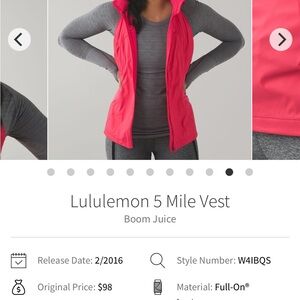 Lululemon Boom Juice Vest